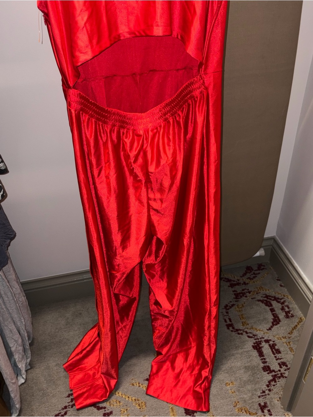 NIKE SPORTSWEAR ICON CLASH WOMEN'S JUMPSUIT BV3004-657 Red size L - Picture 4 of 14